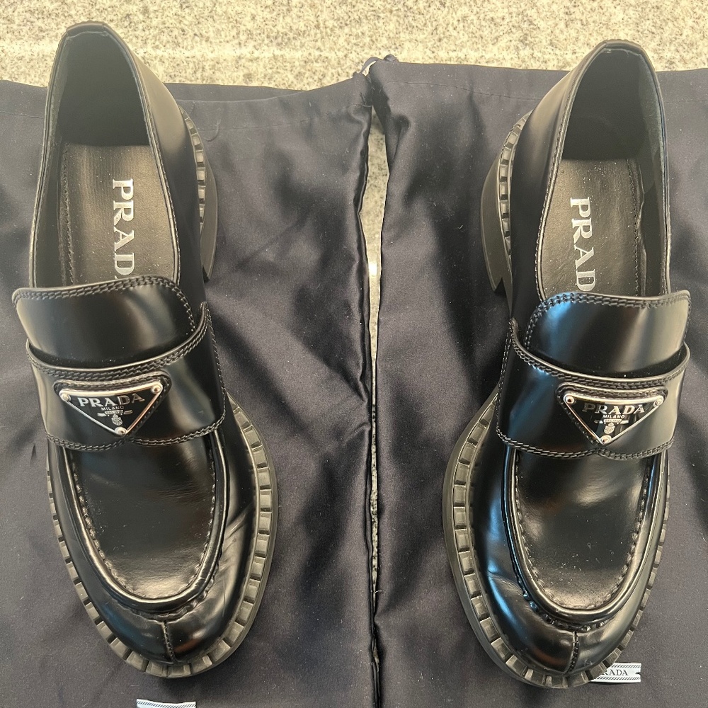Prada “Chocolate” Loafers ~ 37.5 ~ Gently Used!